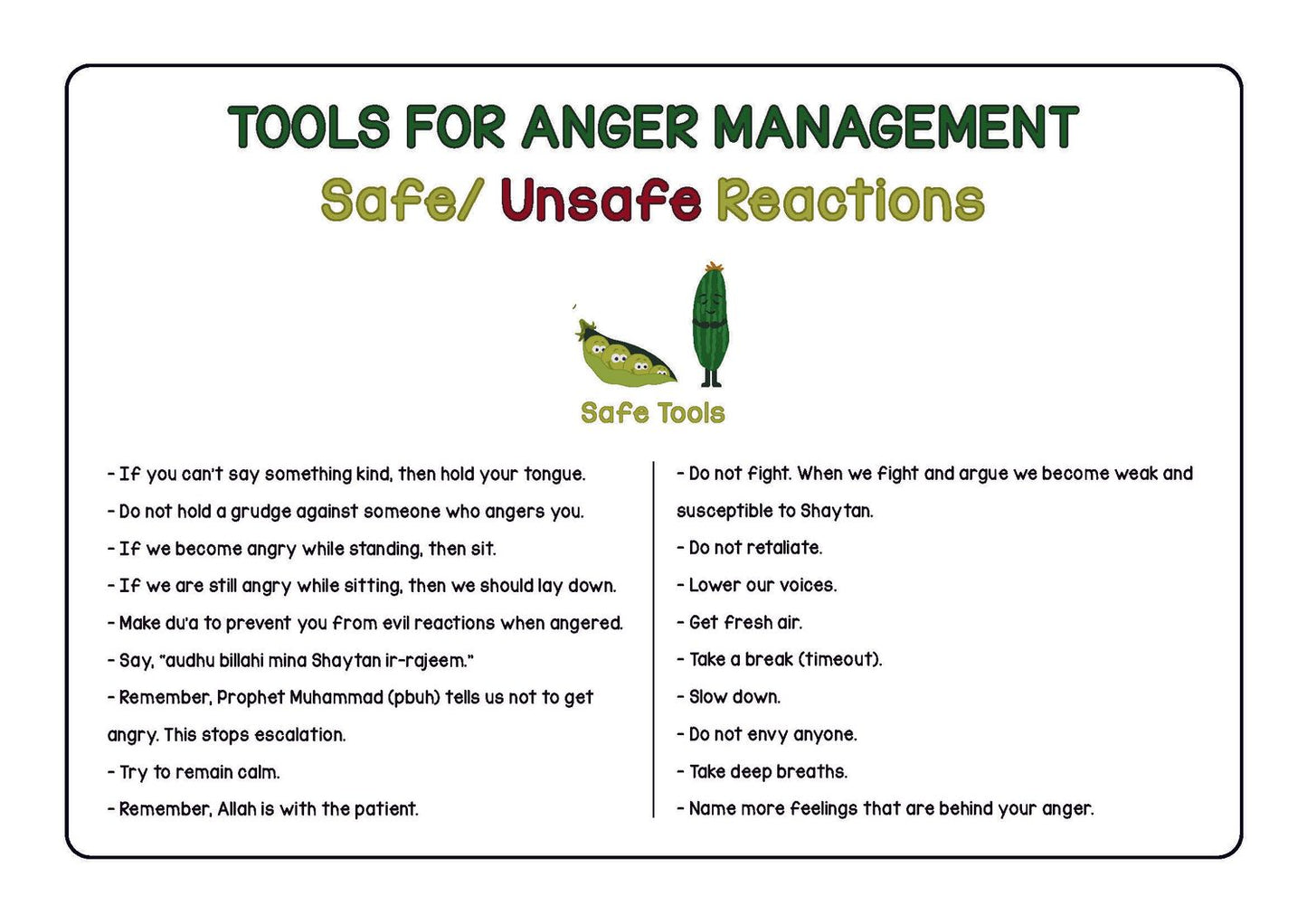 Anger Management Tools