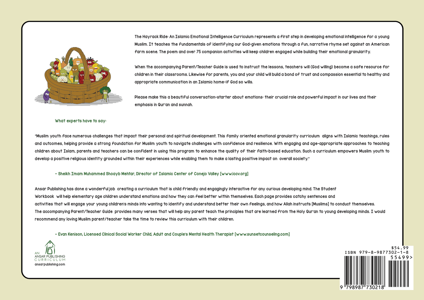 The Hayrack Ride: An Islamic Emotional Intelligence Curriculum (Parent/Teacher Guide)